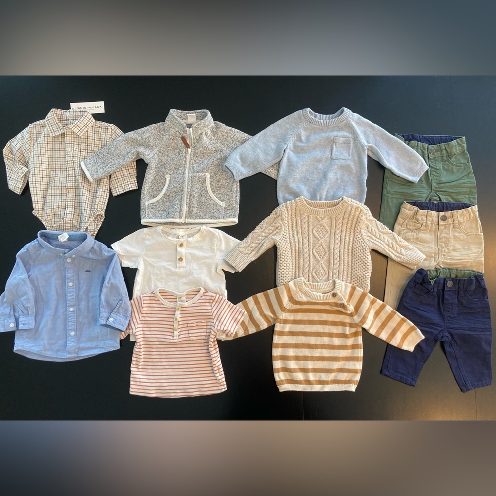 11 Piece Boys Capsule Wardrobe 3-6 Months
